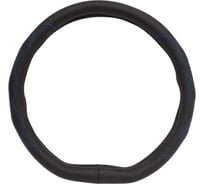 Оплетка на руль кожаная PSV KONTROL CORNER со скошенным низом черный отстрочка синяя M, с перфорацией 136121