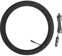 Оплетка на руль с подогревом Airline 12В, 36Вт, искусственная замша, черная, 38 см/М ADWO006