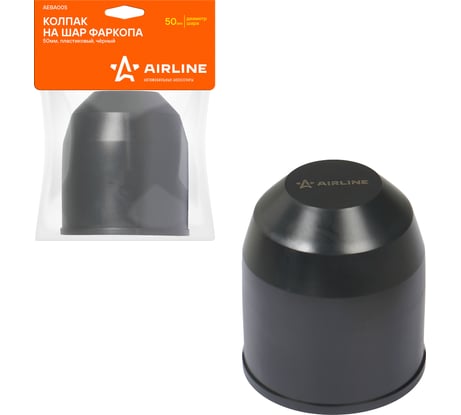 Колпак на шар фаркопа 50 мм пластиковый черный Airline AEBA005