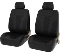 Чехлы PSV Lotos Next 2 FRONT Черный отстрочка синяя ромб экокожа 135895