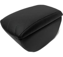 Автоподлокотник PSV Ford EcoSport 2014 РОМБ отстрочка синяя черная перфорированная экокожа 135514