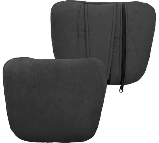 Подушка на подголовник PSV Lux Way РОМБ Серый экокожа 131797 1