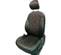 Чехлы PSV Lada Largus 2012 2021 г Норма Люкс 5 мест черный отстрочка красная экокожа Оригинал 136169