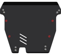 Защита картера и КПП SHERIFF для NISSAN Avenir 1998-2005 2/ NISSAN Expert 1999-2007 2/ NISSAN Liberty 1998-2004 2/ NISSAN R'nessa 1997-2001 2, гнутая, сталь 1243