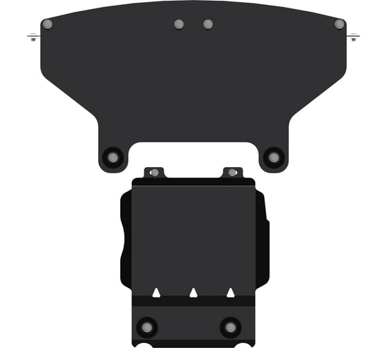 Защита картера и КПП SHERIFF для FORD Maverick 1993-1998 2.4D/ 2.7D, гнутая, сталь 2.0 мм, с крепежом 0368 1