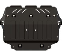 Защита картера и КПП SHERIFF для VOLVO XC 90 кроме V8 2002-2015 2.5/ 3.0/ 3.2/ 2.4D, гнутая, сталь 2.5 мм, с крепежом 0798
