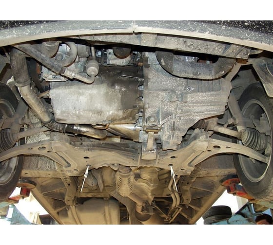 Защита картера и КПП SHERIFF для VOLKSWAGEN Sharan 1995-2010 1.8/ 2.0/ 2.5/ 1.9TDI, универсальнай штамповка, сталь 2.0 мм, с крепежом 0170