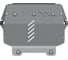 Защита картера, КПП и РК sheriff для TOYOTA Land Cruiser 76 2012-4.2 D МТ, гнутая, AL 5 мм, с крепежом 2562 1