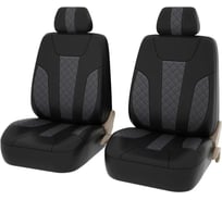 Чехлы PSV Lotos Next 2 FRONT Черный Серый ромб экокожа 135897