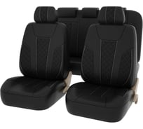 Чехлы PSV Lotos Next Черный Ромб белый отстрочка белая ромб экокожа 136381