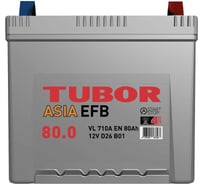 Аккумулятор TUBOR ASIA EFB 6СТ-80.0 VL B01 4607008888287