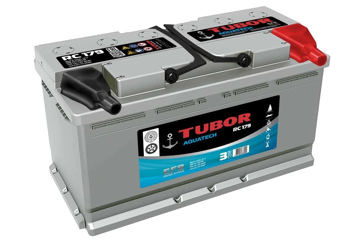 Аккумулятор TUBOR AQUATECH 6СТ-100.0 VL euro B13 4607008886900 ...