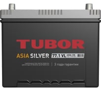 Аккумулятор TUBOR ASIA SILVER 6СТ-77.1 VL B01 4607008887471