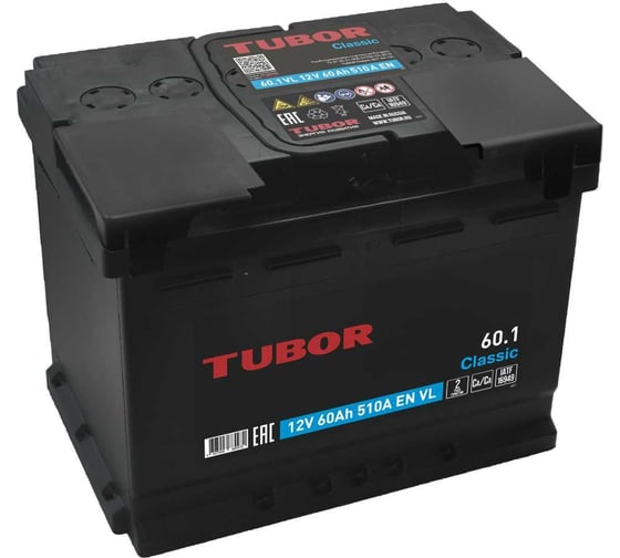Аккумулятор TUBOR Classic 6СТ-60.1 VL 4607008889970 1