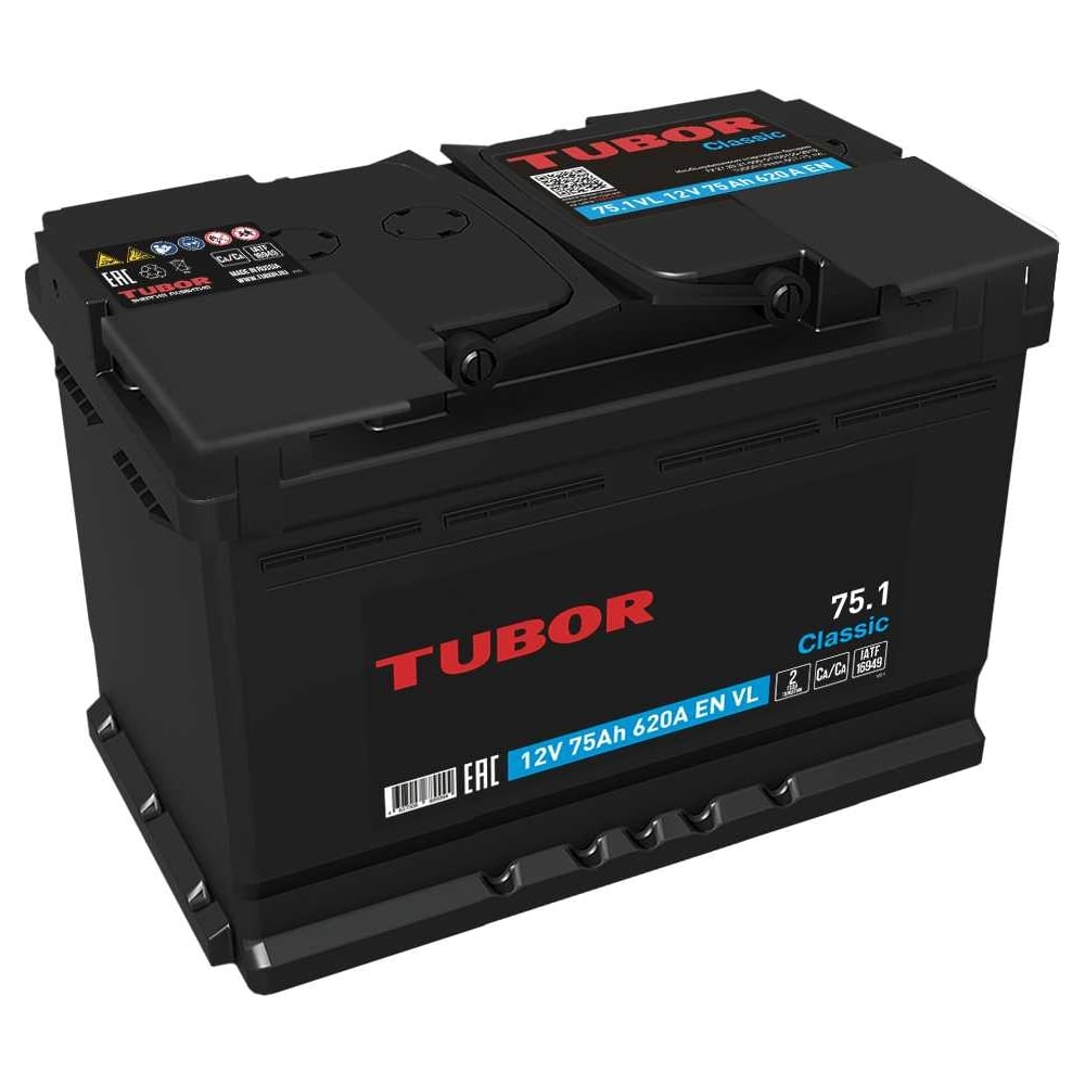 Аккумулятор TUBOR Classic 6СТ-75.1 VL 4607008889994 - выгодная цена ...