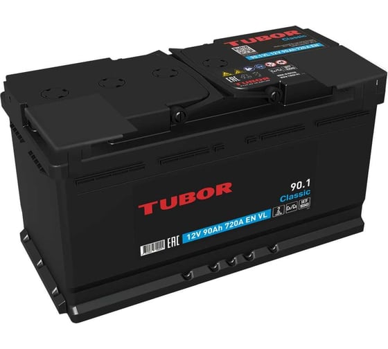 Аккумулятор TUBOR Classic 6СТ-90.1 VL 4610082700024 1