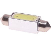 Автолампа C10W SV8.5 1 SMD MEGA WHITE 6000K 41мм 80лм 12V 10 100 MEGAPOWER 85205