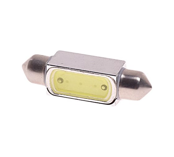 Автолампа C10W SV8.5 1 SMD MEGA WHITE 6000K 39мм 80лм 24V 10 100 MEGAPOWER 85204