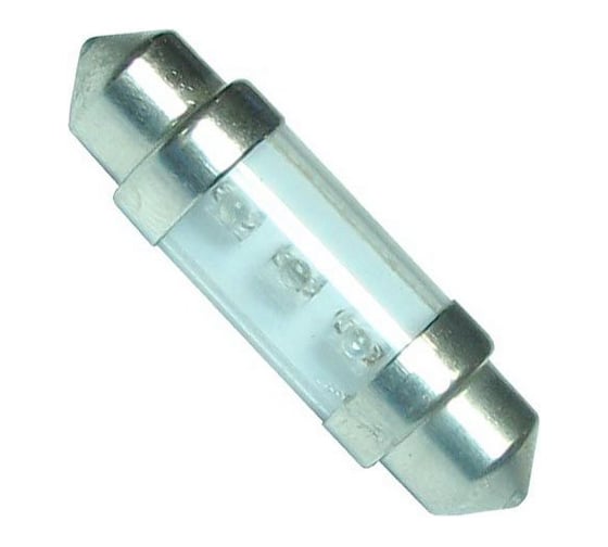 Автолампа C10W SV8.5 8 36мм 3 LED BLUE 9лм 12V 100 1000 HIT MEGAPOWER 30432