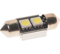 Автолампа с блокиратором ошибок CANbus C5W SV8.5 2 SMD 5050 WHITE 6000K 40лм 12V 10 MEGAPOWER 70225