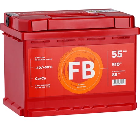 Аккумуляторная батарея FB 6 СТ 55 А/ч 1 L 510 A 555107040