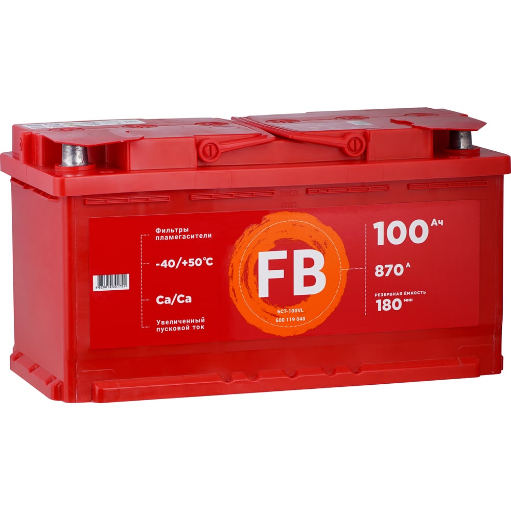  батарея FB 6 СТ 100 А/ч 1 L 600119040 - выгодная цена .