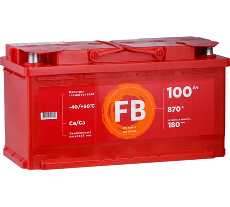 Аккумуляторная батарея FB 6 СТ 100 А/ч 0 LR 870 A 600120040