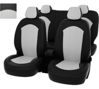 Чехлы PSV Suzuki SX4 II 2013 Vitara II 2014 черно белая экокожа Оригинал 136385