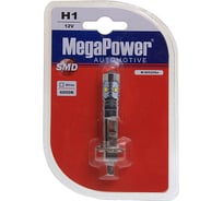 Автолампа H1 P14.5s 6 SMD CREE WHITE 6000K 360лм 12V 1 10 100, блистер MEGAPOWER 80525