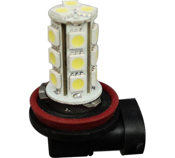 Автолампа H11 PGJ19-2 18 SMD 5050 WHITE 6000K 360лм 12V 10 100 MEGAPOWER 80571 1