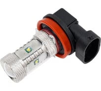 Автолампа H11 PGJ19-2 6 SMD CREE WHITE 6000K 336лм 12V 1 10 100, блистер MEGAPOWER 80575