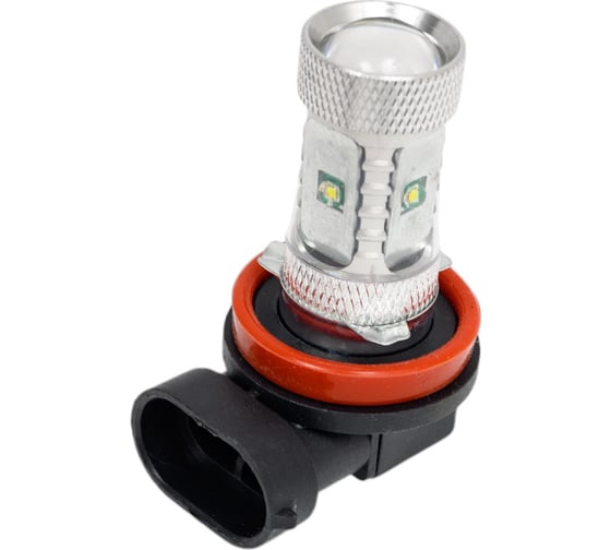 Автолампа H11 PGJ19-2 6 SMD CREE WHITE 6000K 336лм 12V 1 10 100, блистер MEGAPOWER 80575