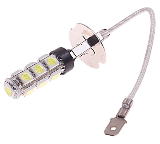 Автолампа H3 PK22s 13 SMD 5050 WHITE 6000K 260лм 12V 10 100 MEGAPOWER 80532 1