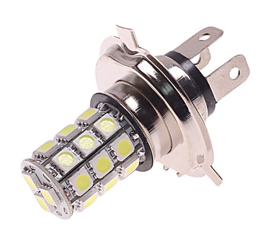 Автолампа H4 P43t 28 SMD 5050 WHITE 6000K 560лм 12V 10 100 MEGAPOWER 80542 1