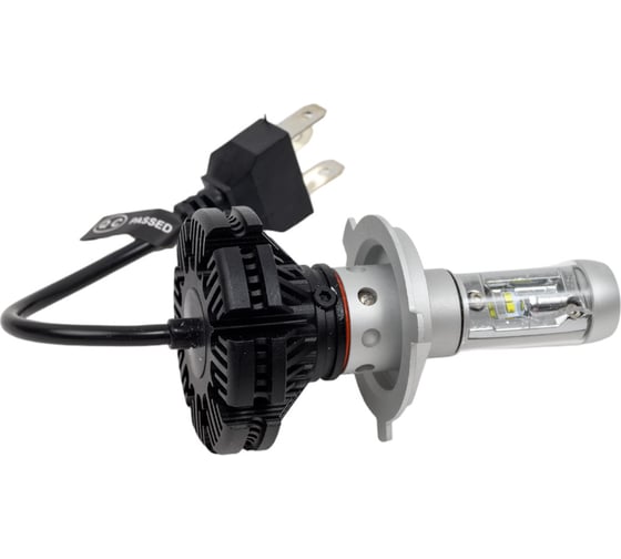 Автолампа со встроенным блоком, 2шт. H4 BRIGHT WHITE 10 SMD 6000K 12V-24V 1 10 MEGAPOWER 58725