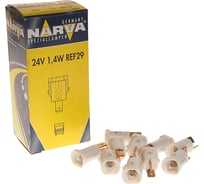 Автолампа с белым патроном BAX1.4W REF29 24V 10 200 NEW NARVA 170813000