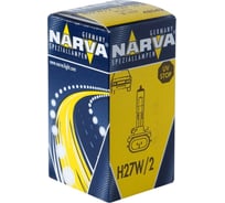 Автолампа H27W 2 PGJ13 HALOGEN 12V 1 10 100 HIT NARVA 480423000