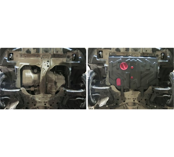 ЗК+КПП Geely Emgrand 7 2016-2018/Emgrand EC7 2011-2016/Vision 2008-2011 АвтоБроня st 2mm 111.01902.1