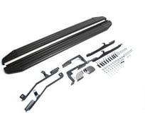 Пороги Rival "Premium-Black" для Kia Sorento II 2012-2020, 173 см, 2 шт., алюминий, A173ALB.2305.2