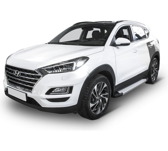 Алюминиевые пороги Rival Silver для Kia Sportage 2016-, 173 см, 2 шт F173AL.2309.2