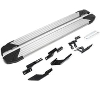 Пороги "Silver" Rival для Lifan Myway 2016-н.в., 180 см, 2 шт., алюминий, F180AL.3304.1