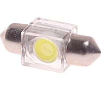 Автолампа C10W SV8.5 1 SMD 7080 WHITE 6000K 31мм 60лм 12V 10 100 MEGAPOWER 85183