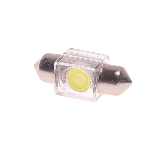 Автолампа C10W SV8.5 1 SMD 7080 WHITE 6000K 31мм 60лм 12V 10 100 MEGAPOWER 85183