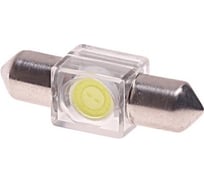 Автолампа C10W SV8.5 1 SMD 7080 WHITE 6000K 36мм 60лм 12V 10 100 MEGAPOWER 85184
