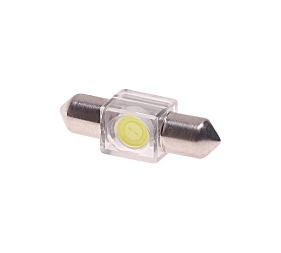 Автолампа C10W SV8.5 1 SMD 7080 WHITE 6000K 36мм 60лм 12V 10 100 MEGAPOWER 85184