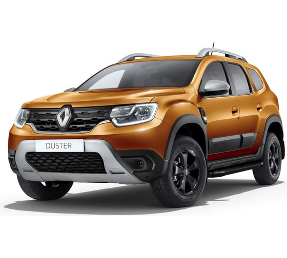 Пороги "Black" Rival для Nissan Terrano III 2014-2017 2017-н.в./Renault Arkana 2019-н.в./Duster 2010-2015 2015-н.в./Kaptur I рестайлинг 2020-н.в., 173 см, 2 шт., алюминий, F173ALB.4701.3