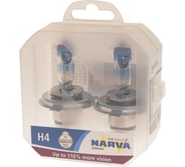 Автолампа NARVA H4 60 55 P43t-38+110% RANGE POWER 2шт 12V 1 10 100 480612100