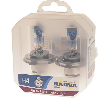 Автолампа H4 60 55 P43t-38+110 RANGE POWER 2шт 12V 1 10 100 Narva 480612100
