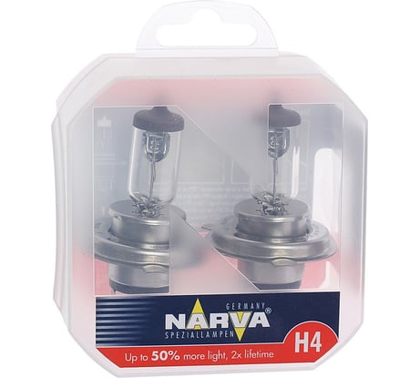 Автолампа H4 60 55 P43t-38+50 RANGE POWER 2шт 12V 1 10 Narva 488612100