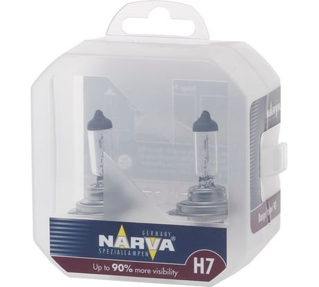 Автолампа H7 55 PX26D+90 RANGE POWER 2шт 12V 1 Narva 480472100